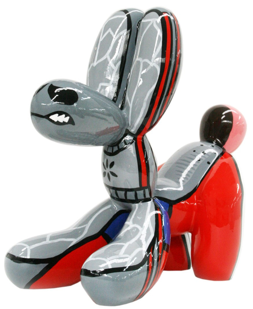 Sadida Fetch Balloon Dog sculpture in Nature finish - main product view | KULORI