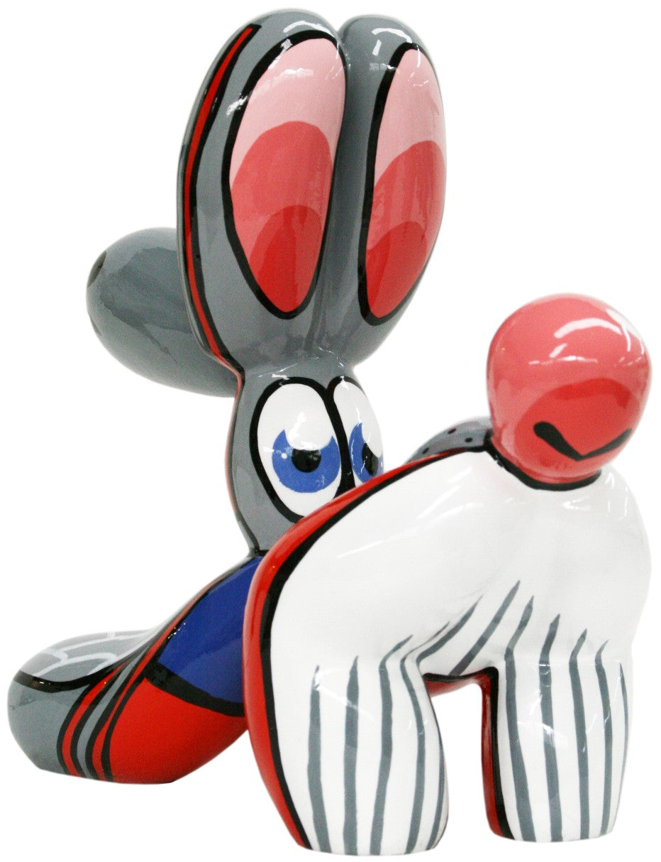 Sadida Fetch Balloon Dog sculpture in Nature finish - alternate product view | KULORI