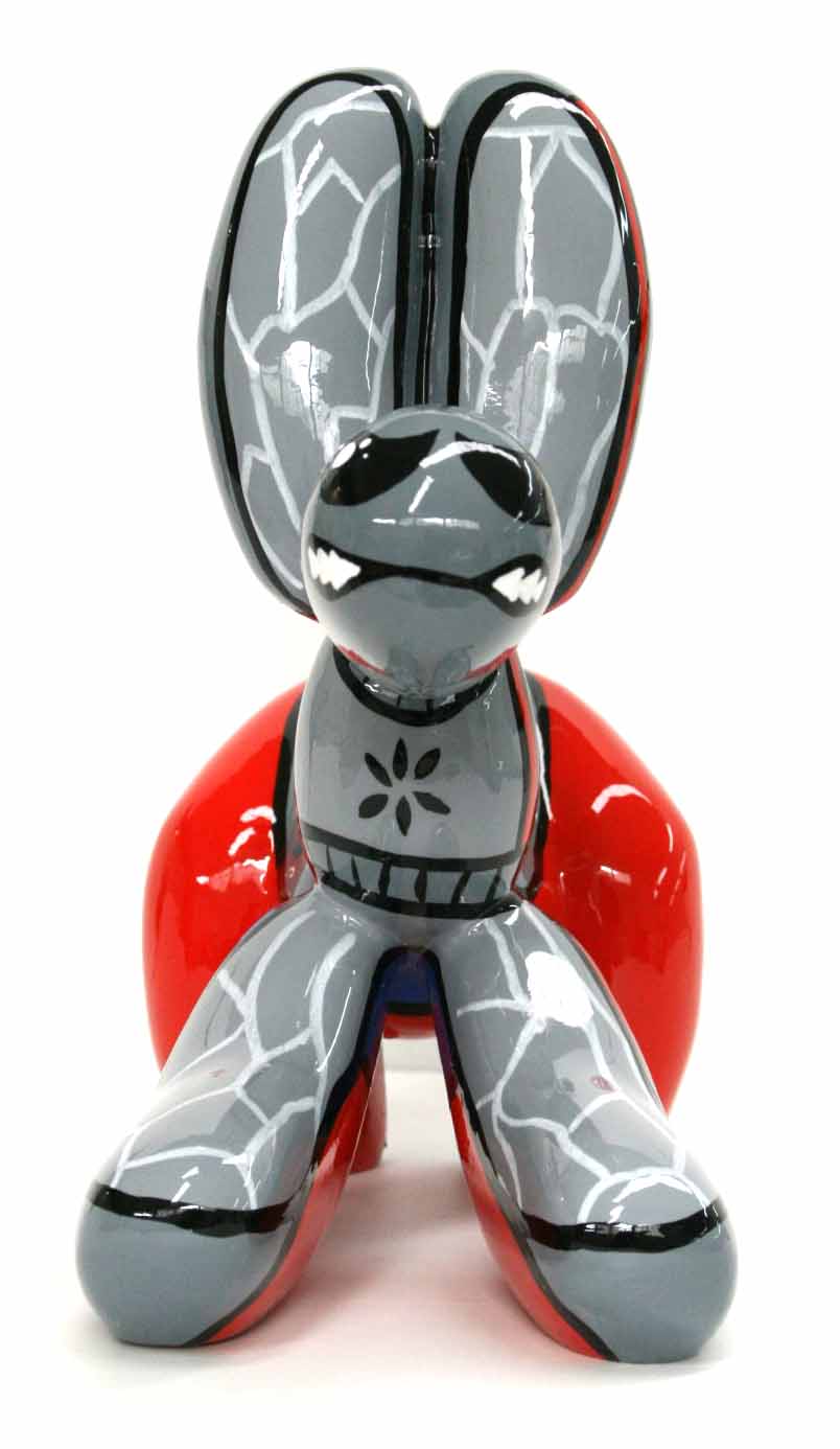 Sadida Fetch Balloon Dog sculpture in Nature finish - product gallery view | KULORI
