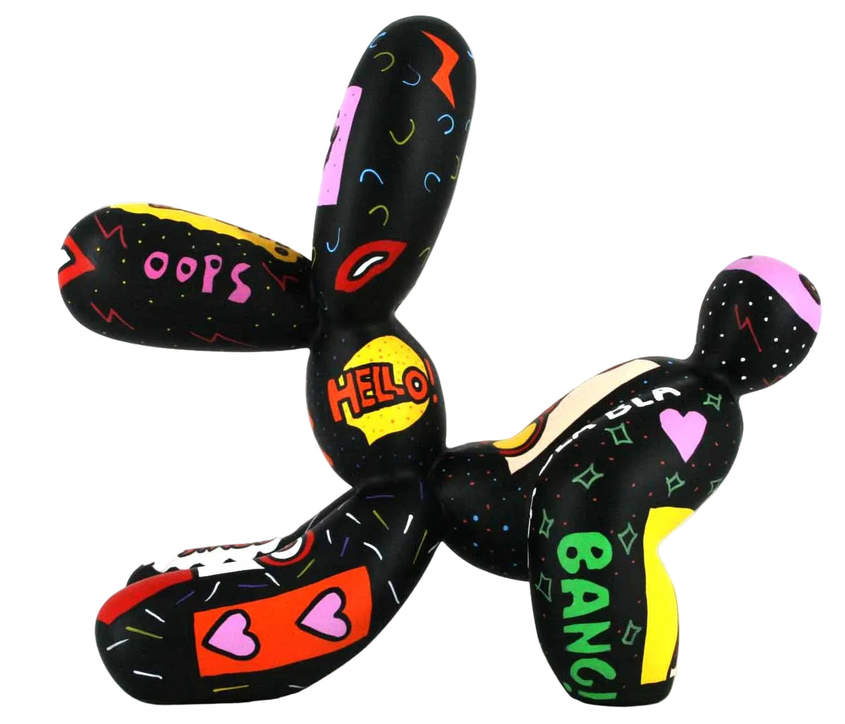 Pat Pop Fetch Balloon Dog sculpture in Pop Art finish - alternate product view | KULORI