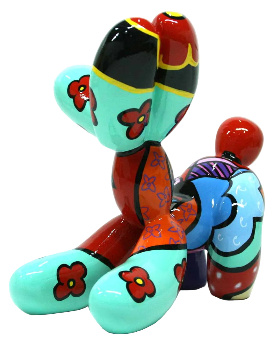 Her Freedom Fetch Balloon Dog sculpture in Pop Colours finish - alternate product view | KULORI