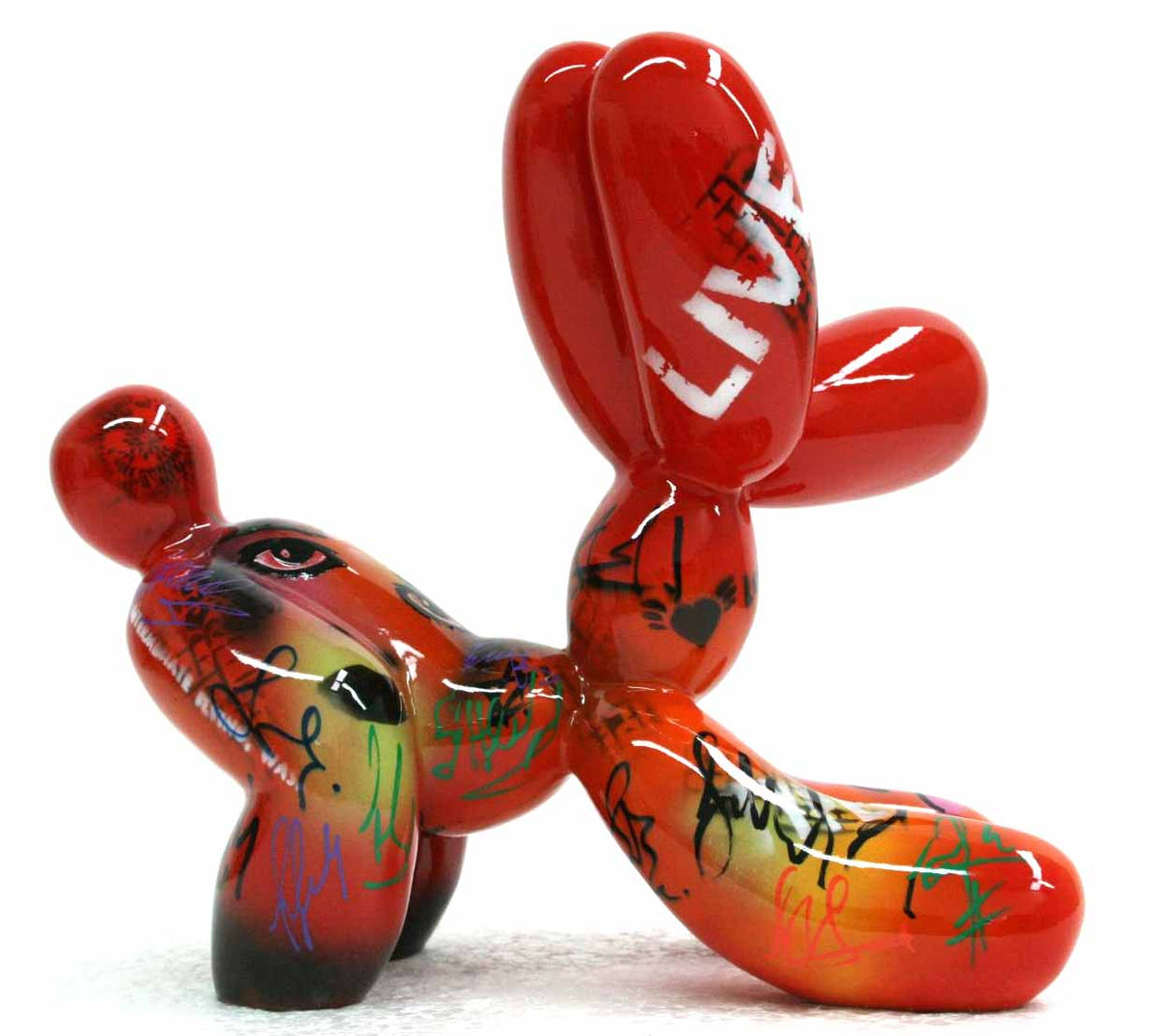 She Fetch Balloon Dog sculpture in Graffiti °2 finish - alternate product view | KULORI