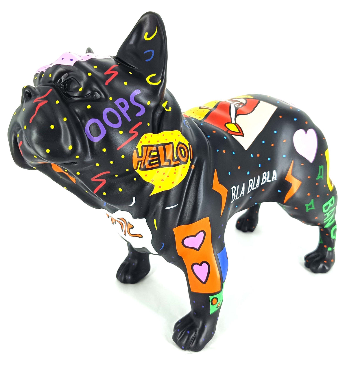 Pat Pop French Bulldog sculpture in Pop Art finish - main product view | KULORI