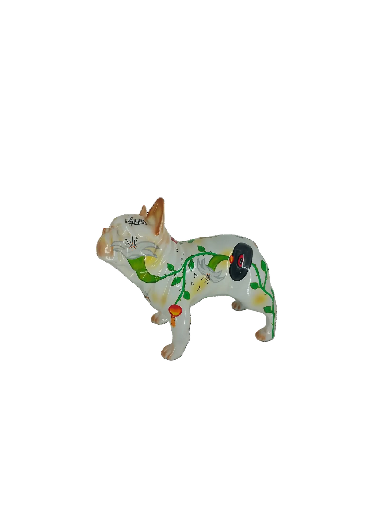 Rose French Bulldog sculpture in Nature finish - alternate product view | KULORI