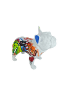 Plaisir French Bulldog sculpture in Graffiti finish - alternate product angle | KULORI