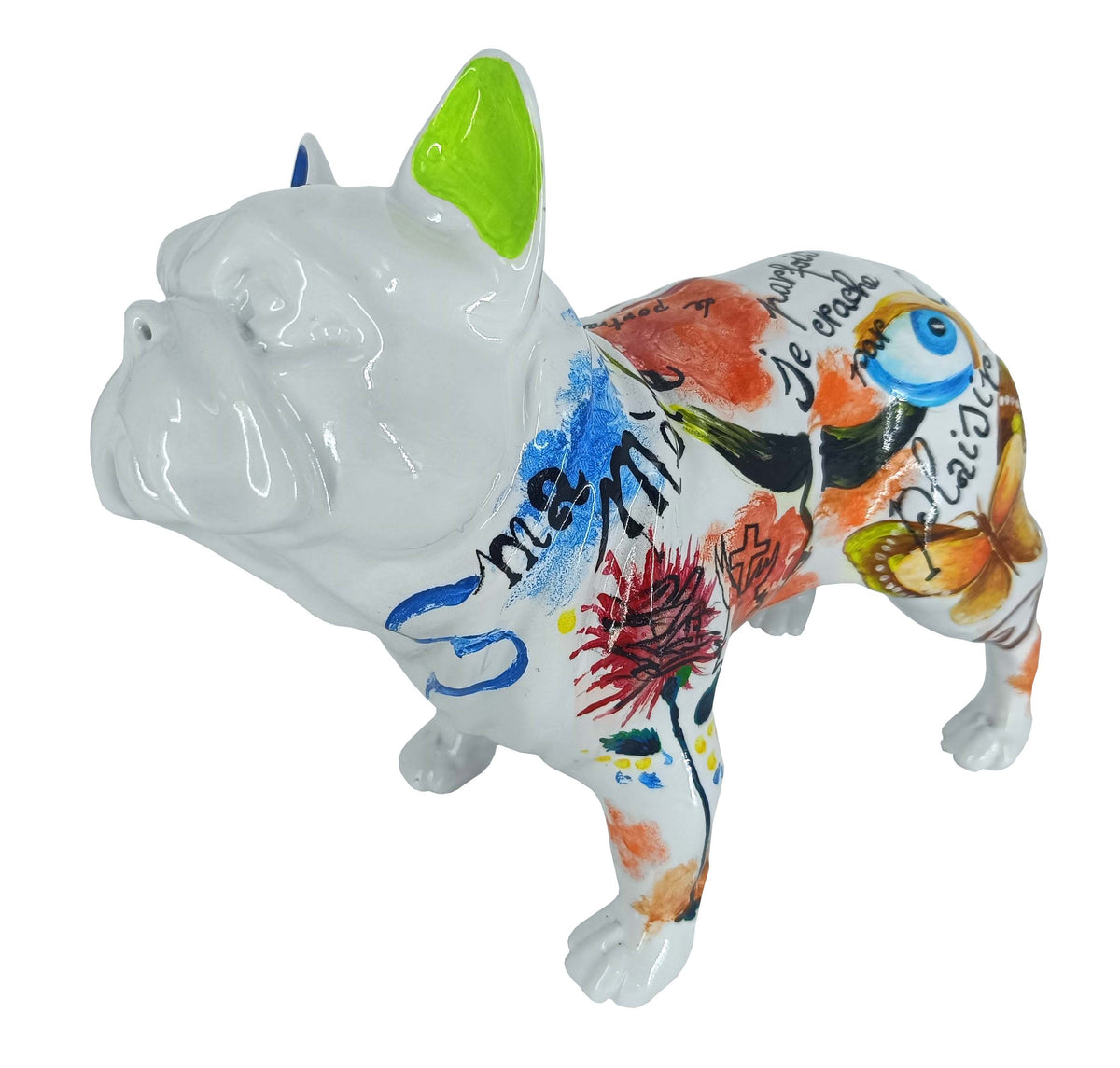 Plaisir French Bulldog sculpture in Graffiti finish - main product view | KULORI