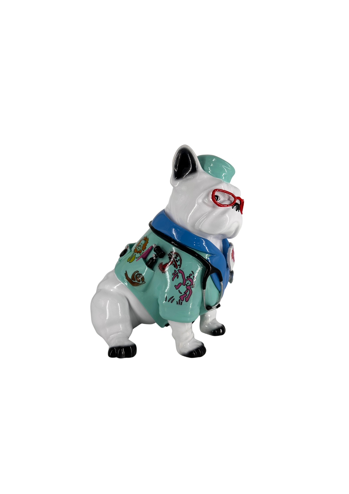 The Doctor Bulldog French Bulldog sculpture in Profession finish - alternate product view | KULORI