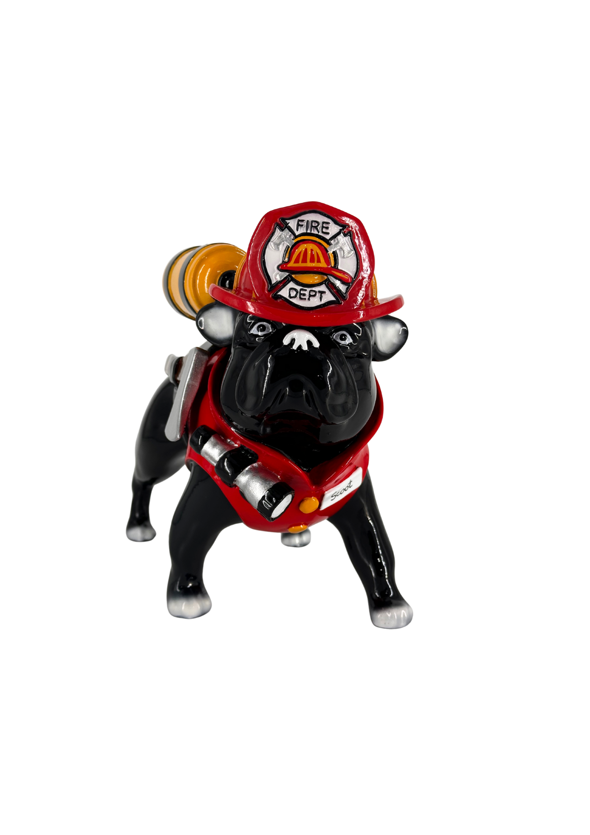 The Fire Dog Bulldog French Bulldog sculpture in Profession finish - alternate product view | KULORI