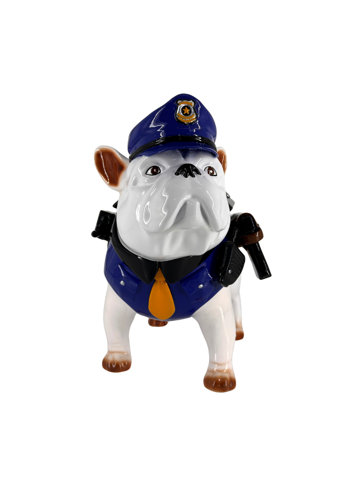 The Police Dog Bulldog French Bulldog sculpture in Profession finish - alternate product view | KULORI