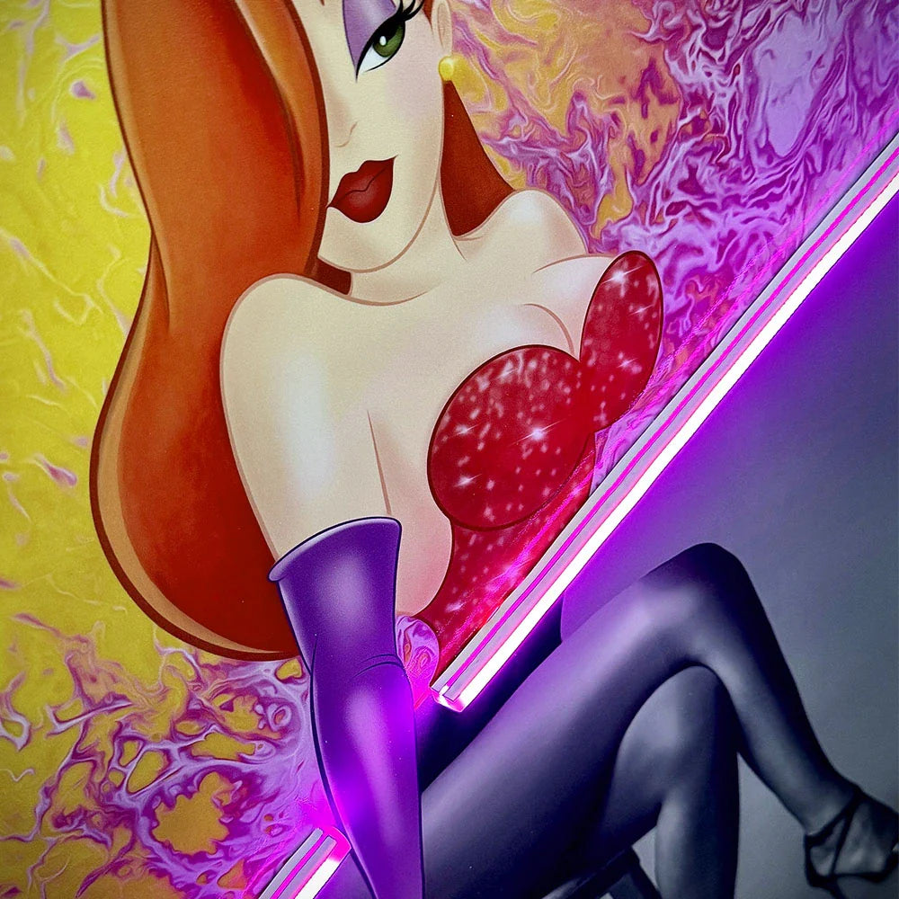 Jessica Unveiled LED wall art in Originals LED Wall Art finish - additional product view | KULORI