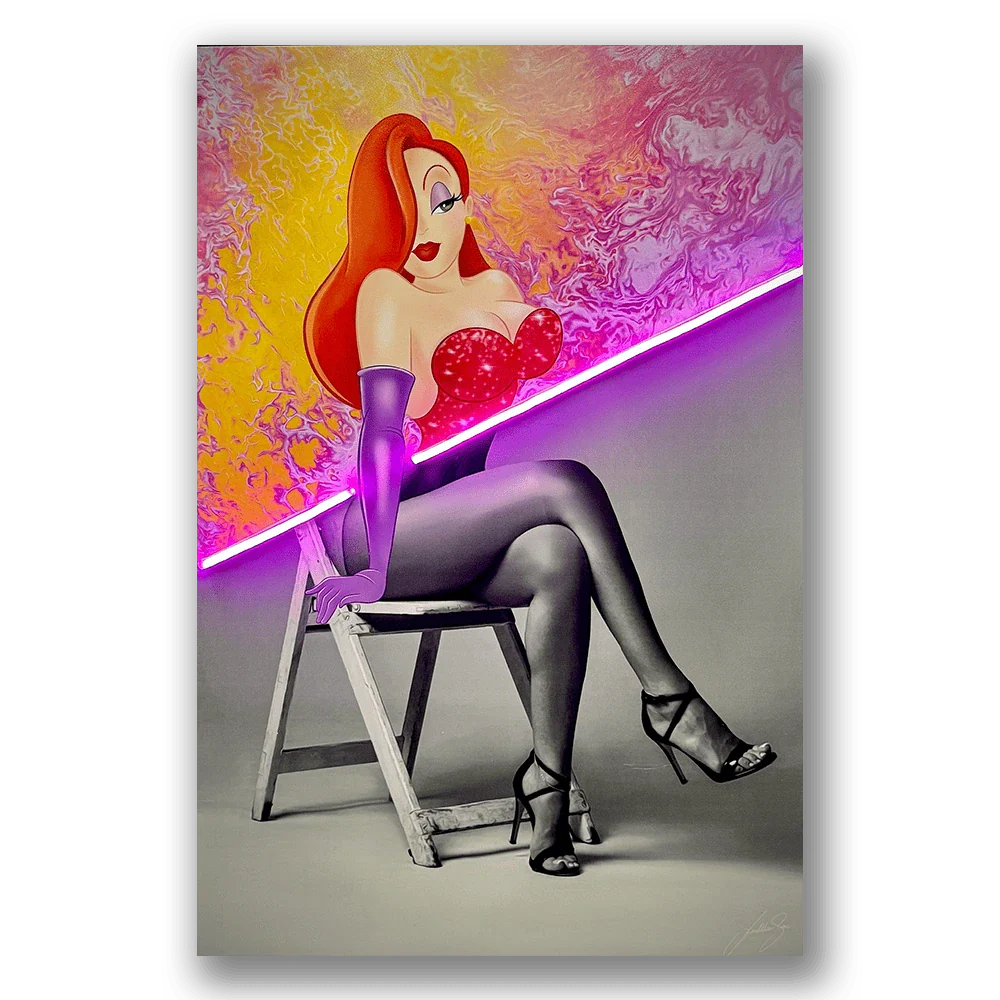 Jessica Unveiled LED wall art in Originals LED Wall Art finish - main product view | KULORI