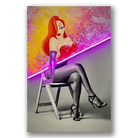 Jessica Unveiled LED wall art in Originals LED Wall Art finish - main product view | KULORI