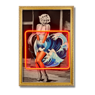 Marilyn Wave Kanagawa LED wall art in Originals LED Wall Art finish - framed product view | KULORI