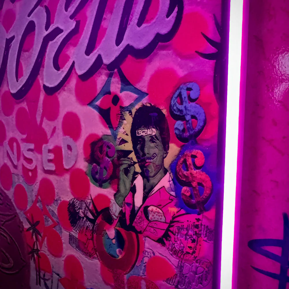 The Soup of Success x Mr Pablo Costa LED wall art - additional product view | KULORI