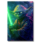 Mystic Yoda - The Force is Bright LED wall art in Originals LED Wall Art finish - main product view | KULORI