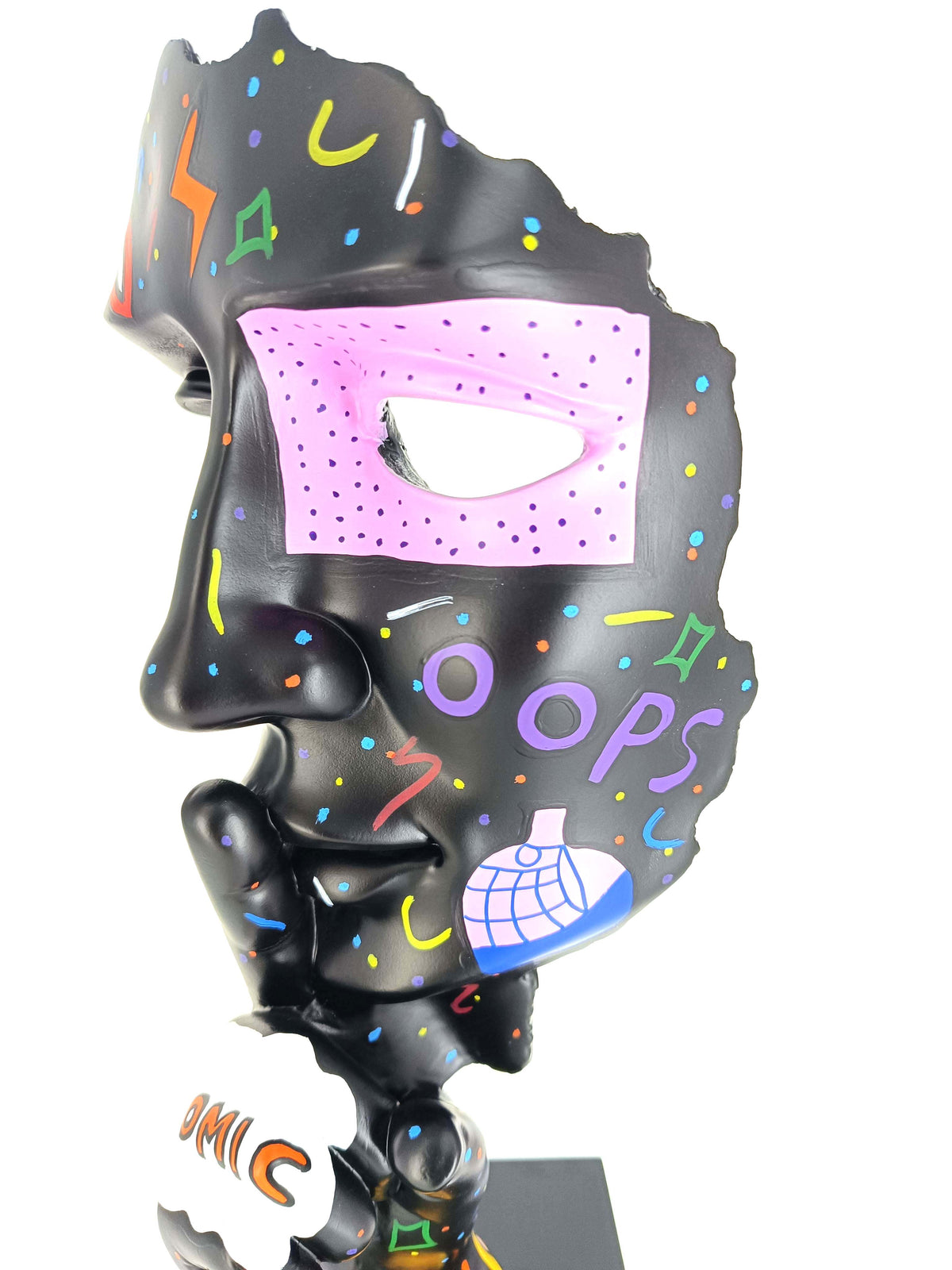 Pat Pop Silence sculpture in Pop Art finish - alternate product view | KULORI