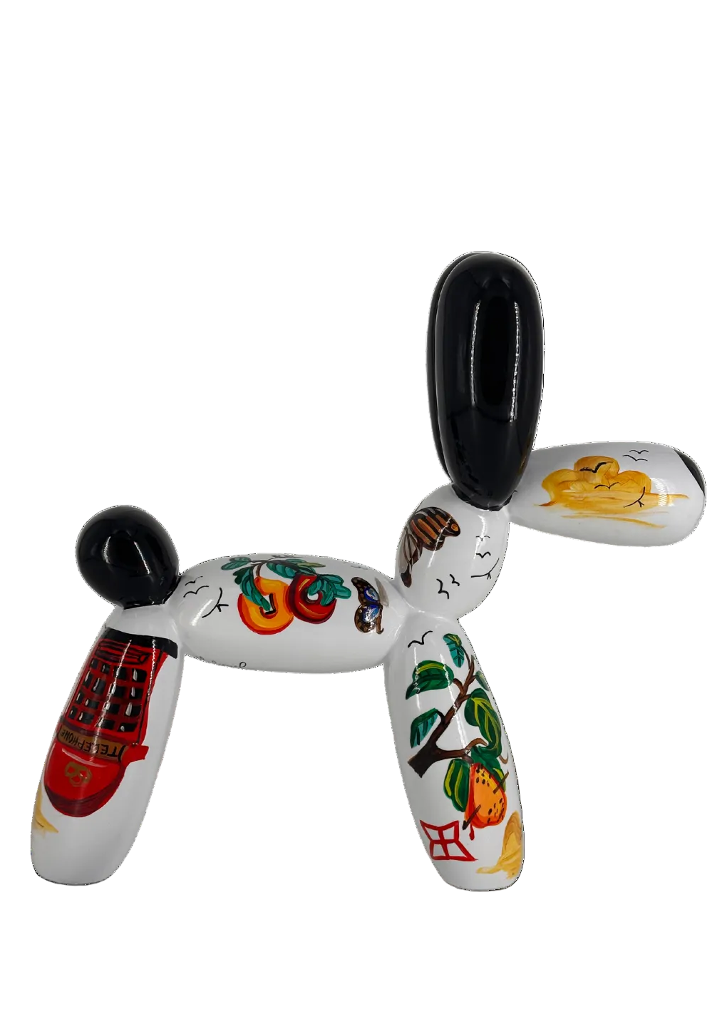 Phone Balloon Dog sculpture in Nature finish - alternate product view | KULORI