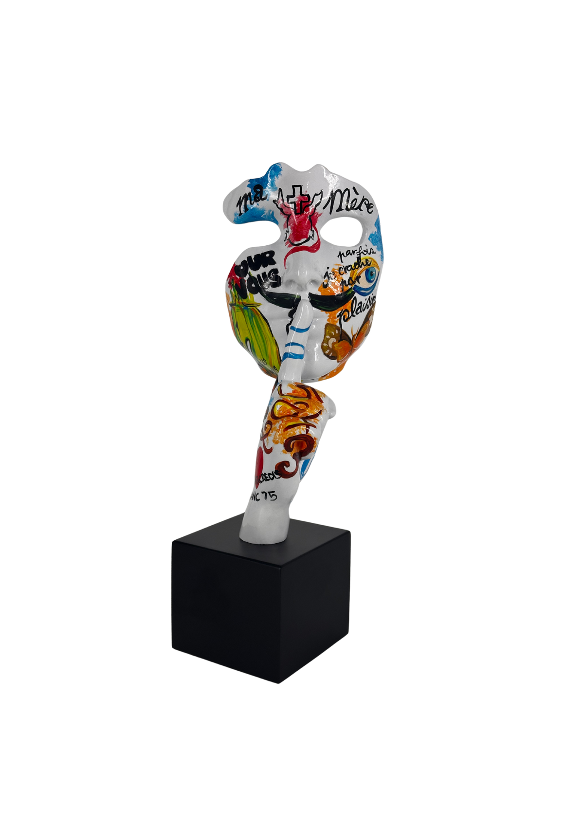 Plaisir Silence sculpture in Graffiti finish - main product view | KULORI