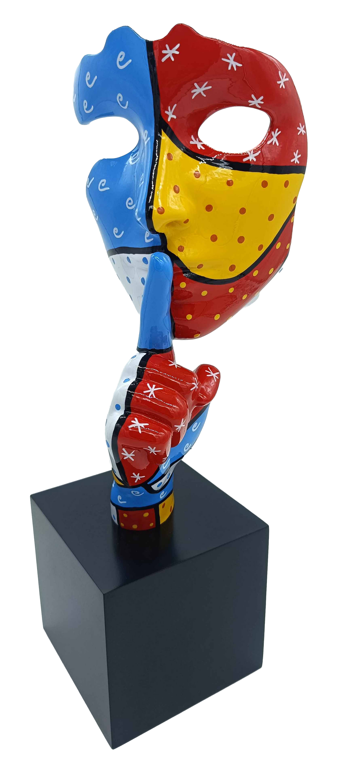 Pop Art Dots Silence sculpture in Pop Colours finish - alternate product view | KULORI