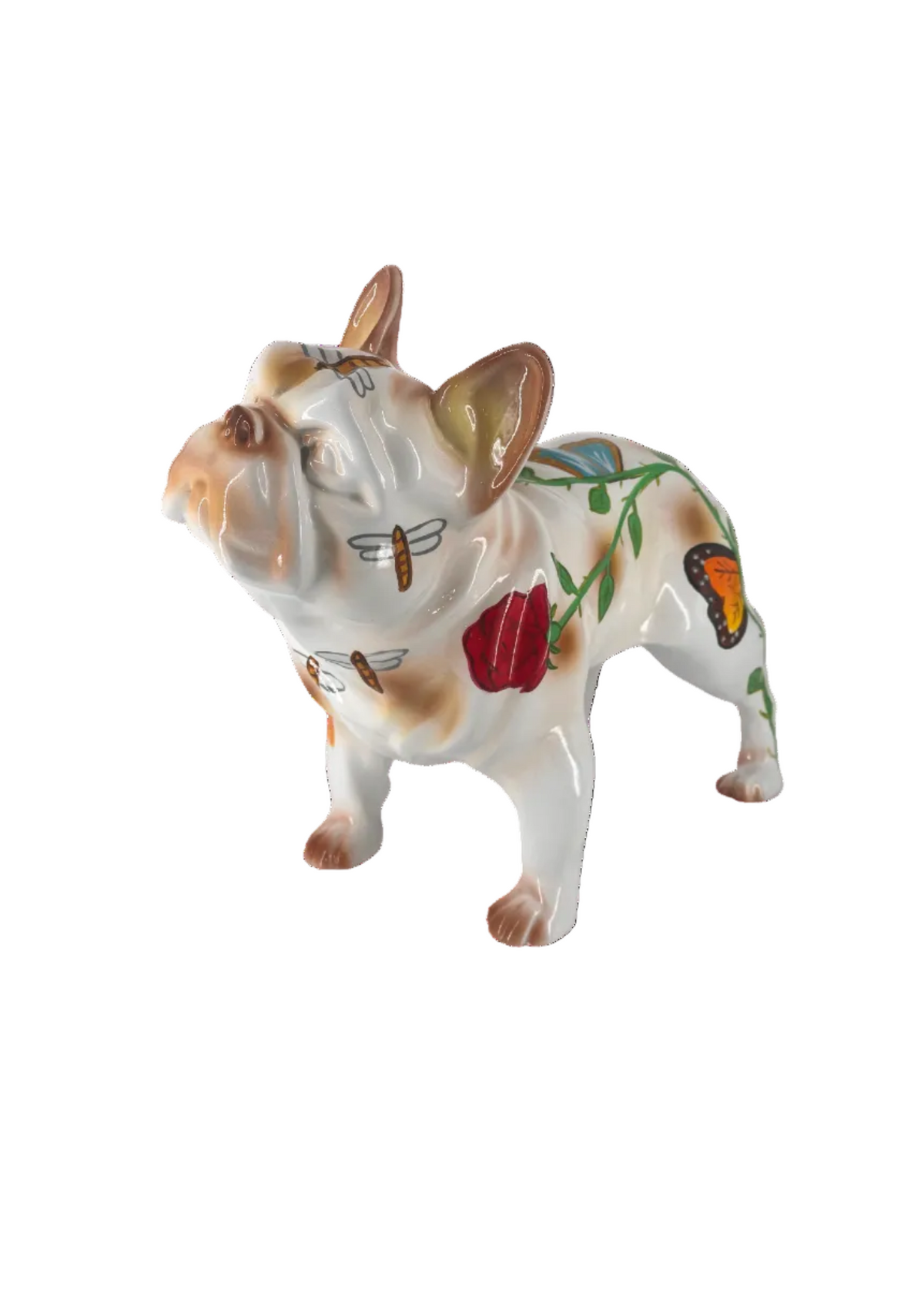 Rose French Bulldog sculpture in Nature finish - main product view | KULORI