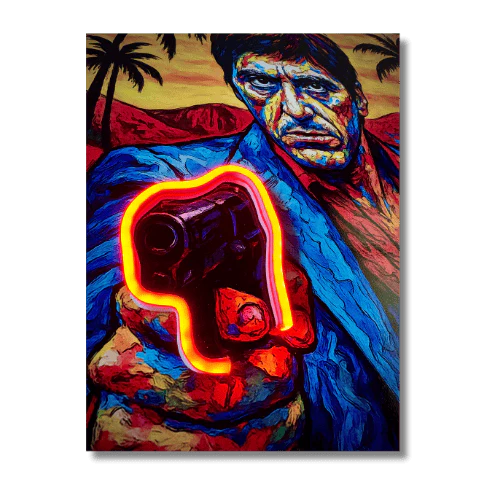 Say Hello LED wall art - additional product view | KULORI