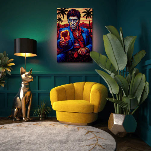 Say Hello LED wall art - alternate product view | KULORI