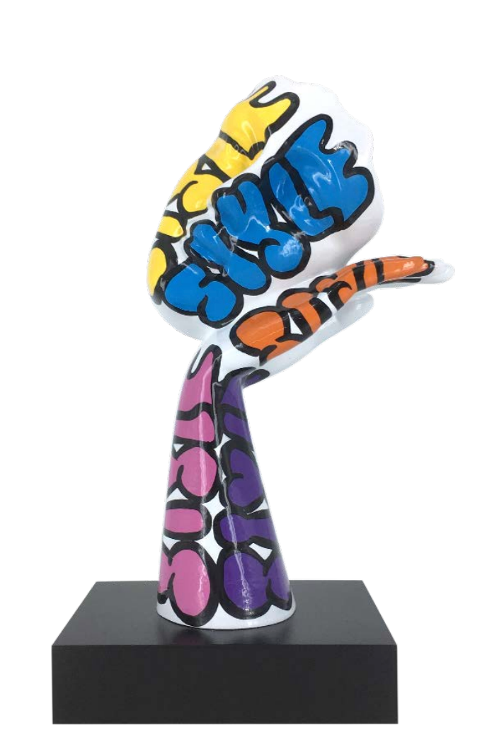 Style One Face Silence sculpture in Pop Colours finish - main product view | KULORI