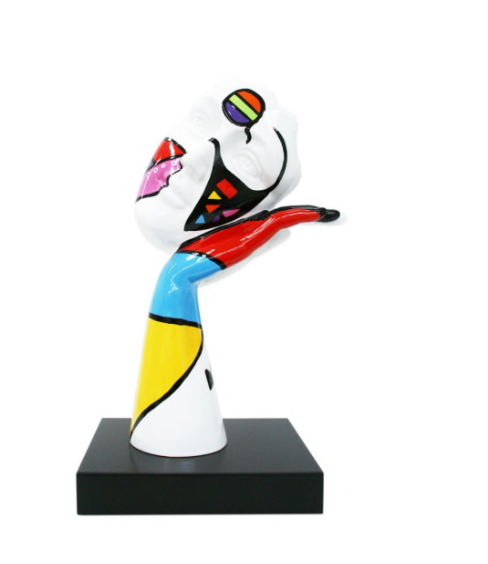 Serenity Face Silence sculpture in Pop Colours finish - main product view | KULORI