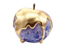 Blossom Blue Melted Apple sculpture in Nature finish - additional product view | KULORI
