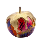 Graf in Gold Melted Apple sculpture in Graffiti °2 finish - alternate product view | KULORI