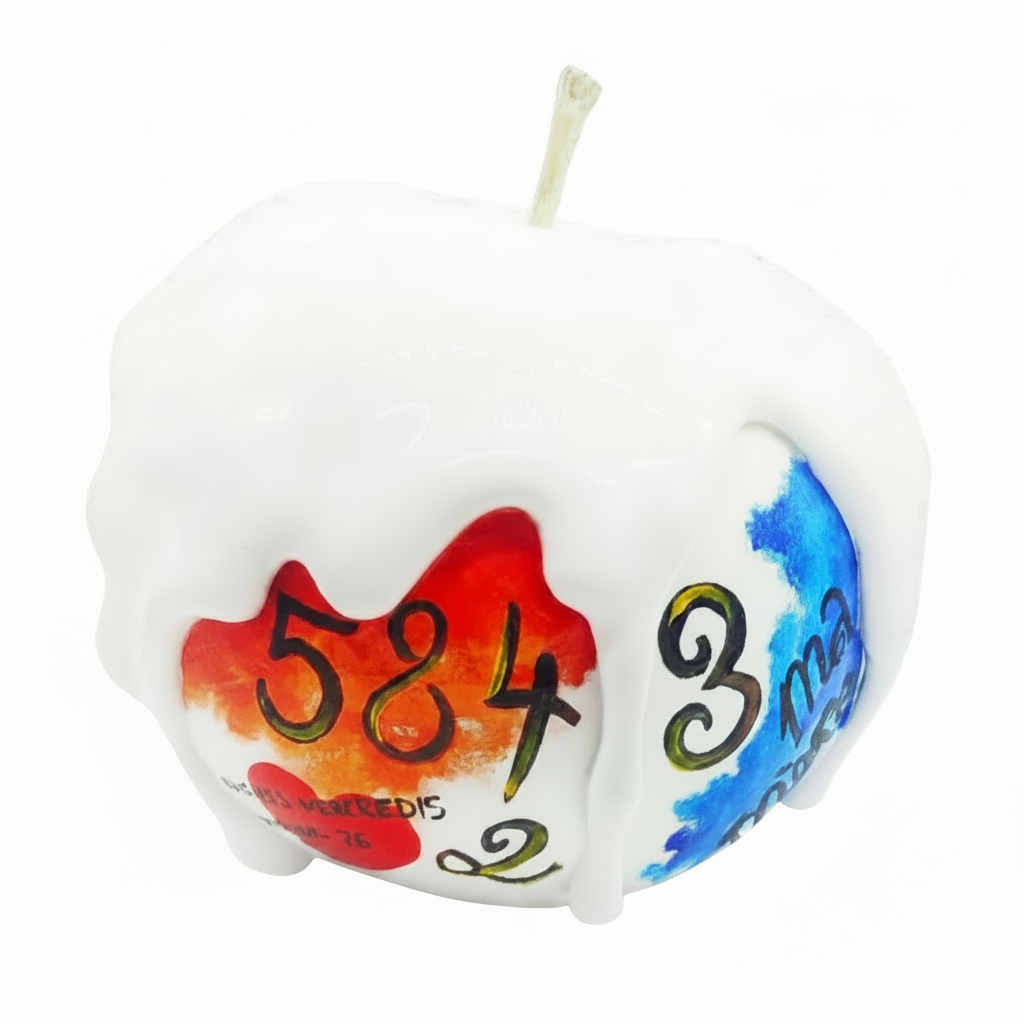Plaisir Melted Apple sculpture in Graffiti finish - additional product view | KULORI