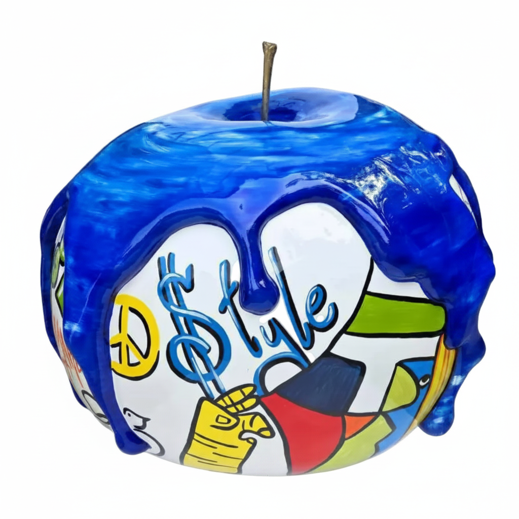 Picaso Graf Melted Apple sculpture in Graffiti finish - main product view | KULORI