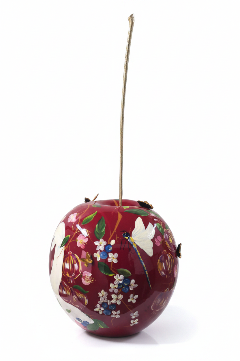 Swan's Cradle Cherry sculpture in Nature finish - alternate product view | KULORI
