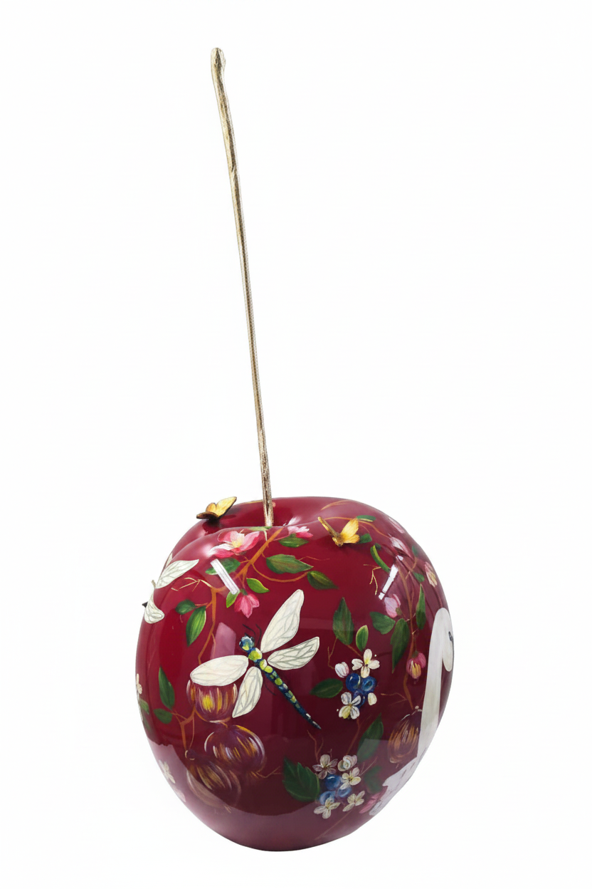 Swan's Cradle Cherry sculpture in Nature finish - additional product view | KULORI
