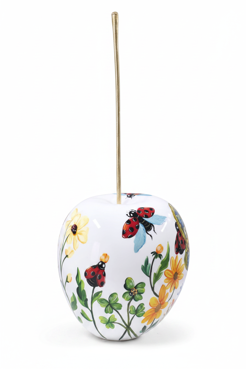 Laddy Buggy Cherry sculpture in Nature finish - alternate product angle | KULORI