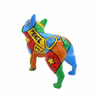Pop Art Peace French Bulldog sculpture in Pop Colours finish - additional product view | KULORI