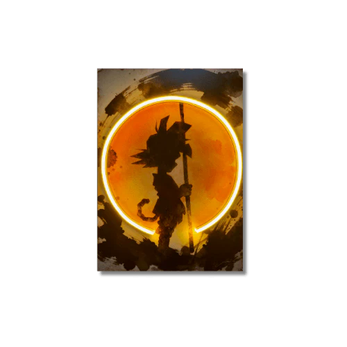 Sunset Monk V.1. LED wall art in Mini LED Wall Art finish - main product view | KULORI