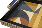 Abstract Fusion Lacquer Decor Tray decorative decanter - alternate product angle | KULORI