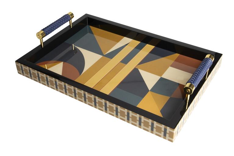 Abstract Fusion Lacquer Decor Tray decorative decanter - main product view | KULORI