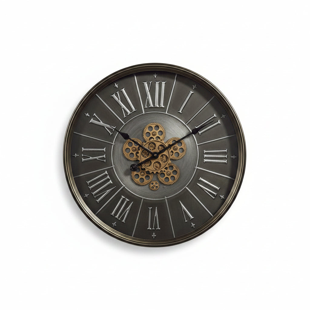 Antique Metal Roman Clock decorative wall clock - main product view | KULORI