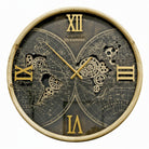 Vintage Wall Map Gear Clock decorative wall clock - main product view | KULORI