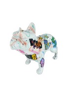 White Diamond French Bulldog sculpture in Pop Art finish - main product view | KULORI