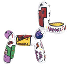 White Pat Pop Balloon Dog sculpture in Pop Art finish - additional product view | KULORI
