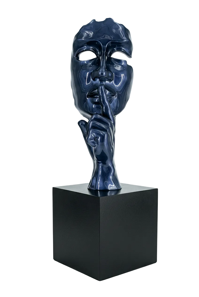 Silence sculpture in Metallic finish - main product view | KULORI