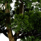 Close-up of artificial pine tree branches with dense green needles and brown trunk  | KULORI Malta & Gozo