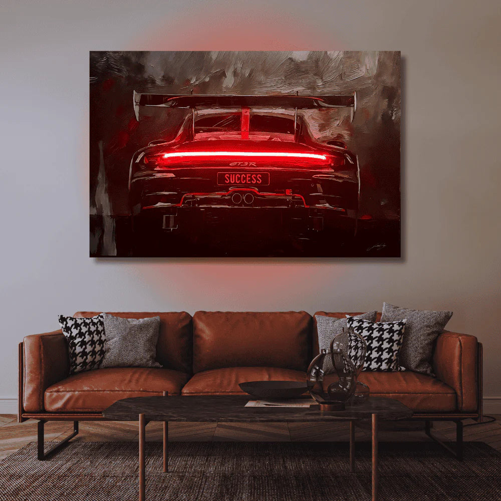 Born to Win LED wall art - alternate product view | KULORI