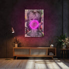 Brigitte Bardot Bubble V.2 LED wall art in Originals LED Wall Art finish - alternate product view | KULORI