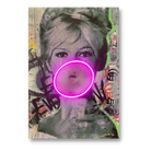 Brigitte Bardot Bubble V.2 LED wall art in Originals LED Wall Art finish - main product view | KULORI