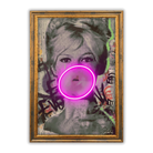 Brigitte Bardot Bubble V.2 LED wall art in Originals LED Wall Art finish - framed product view | KULORI