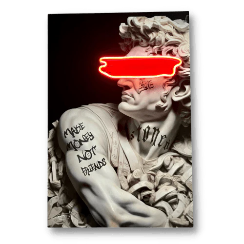 Cesare Tattoo Money LED wall art in Originals LED Wall Art finish - main product view | KULORI